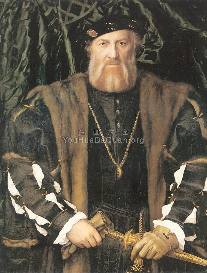 Portrait of Charles de Solier, Lord of Morette - 小汉斯·荷尔拜因